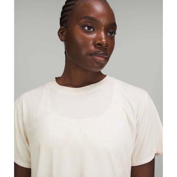 Lululemon All Yours Short Sleeve T-Shirt Cirrus Wash Lemon Strawberry Sz 8 - Picture 4 of 9